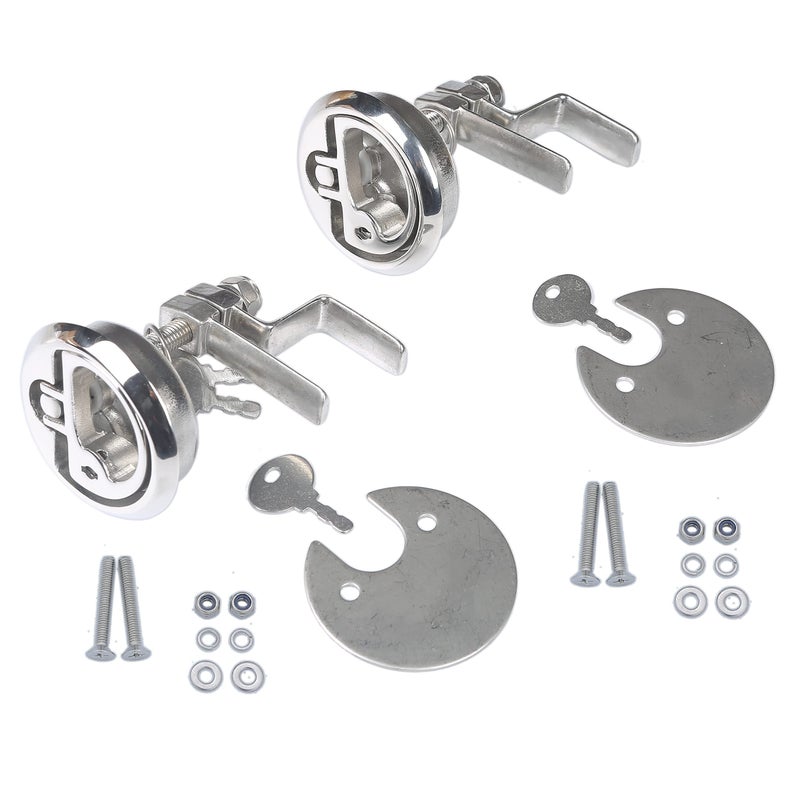 Thorn Cam Latch Boat Hatch Latches Locking Style Marine 316 Stainless Steel 2pcs - Image 1